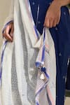 Shop_Swatti Kapoor_White Silk Beads, Tassels Snow Handwoven Kota Dupatta _Online_at_Aza_Fashions