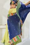 Swatti Kapoor_Multi Color Ross Checkered Stole _Online_at_Aza_Fashions