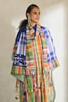Buy_Swatti Kapoor_Multi Color Ross Checkered Stole _Online_at_Aza_Fashions