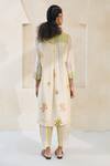 Swatti Kapoor_White Cotton Jesey Striped Pant _Online_at_Aza_Fashions
