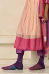 Shop_Swatti Kapoor_Purple Chanderi Embroidery Ruth Self Striped Pant _Online_at_Aza_Fashions