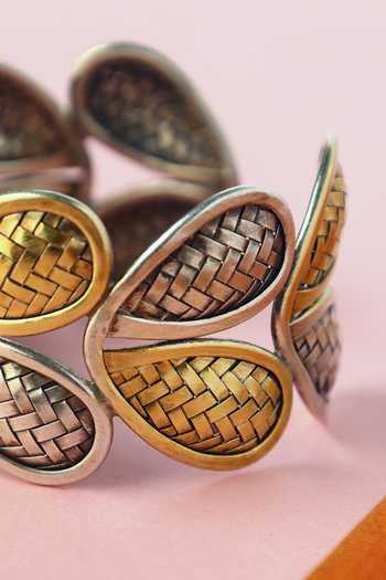 Buy_Mero Jewellery_Gold Plated Handmade Silver Bangle _Online_at_Aza_Fashions