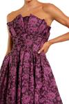 Mac Duggal_Purple Polyester Sweetheart Neck Strapless Floral Pattern Dress _Online_at_Aza_Fashions