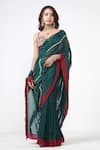 Buy Rishi and Vibhuti Emerald Green Organza Embroidery, Beads, Tassels, Fringe Forest Wave Saree at Aza Fashions Buy_Rishi and Vibhuti_Emerald Green Organza Embroidery, Beads, Tassels, Fringe Forest Wave Saree _at_Aza_Fashions