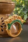 Buy_Kaari_Green Stones Airavat Polki Elephant Motif Kada 