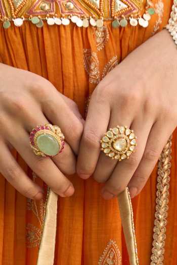 Kaari_Pink Stones Vani Ring _Online_at_Aza_Fashions
