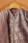 Shop_Casa Ninos_Purple Silk, Tissue Noor-e-gul Kurta Palazzo Set _Online_at_Aza_Fashions