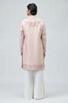 Shop_Varun Bahl_Pink Modal, Dupion Embroidery Sherwani _at_Aza_Fashions