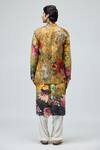 Shop_Varun Bahl_Multi Color Modal, Dupion Printed Bundi Kurta Set _at_Aza_Fashions