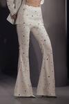Karn Malhotra_White Organza, Crepe Pearls, Mirrors, Zenith Embroidered Jacket Pant Set _Online_at_Aza_Fashions