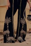 Shop_Ajiesh Oberoi_Black Velvet Embroidery Ruaab Cape And Pant Set 
