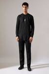 Buy_Son Of A Noble Snob_Black Linen Austin Kurta Set 