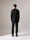 Shop_Son Of A Noble Snob_Black Linen Leo Asymmetric Kurta And Pant Set _at_Aza_Fashions