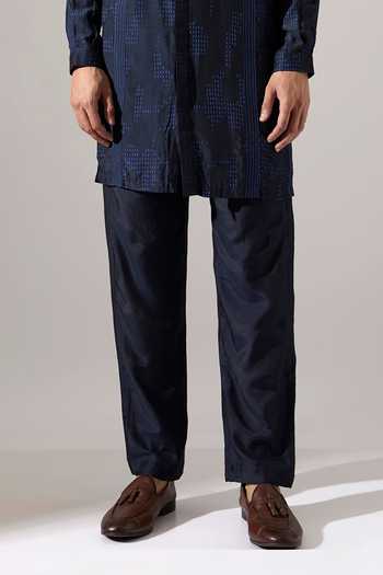 Buy_Son Of A Noble Snob_Blue Modal Bryce Dash Printed Kurta Set 