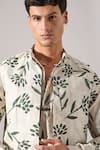 Shop_Son Of A Noble Snob_Ivory Linen Cameron Paradise Printed Bundi Set 