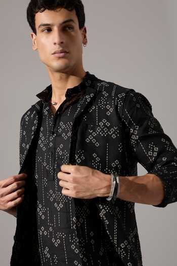 Buy_Son Of A Noble Snob_Black Linen Cameron Plus Minus Bundi Set 