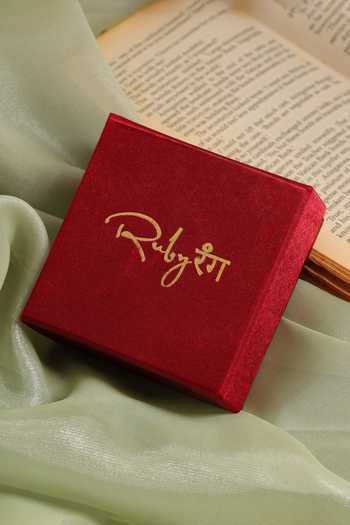 Buy_Ruby Raang_Gold Plated Stones Handmade Kundan Brass Ring 