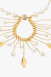 Buy_Joules by Radhika_Gold Plated Pearls Zafira Embellished Necklace _Online_at_Aza_Fashions