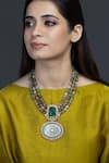 Buy_Joules by Radhika_Multi Color Beads, Stones Muse Embellished Pendant Necklace _at_Aza_Fashions