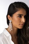 Buy_Joules by Radhika_Silver Plated Stones Royal Embellished Dangler Earrings _at_Aza_Fashions