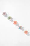 Hair Drama CO_Multi Color Foil Printing Shell Mini Claw Clips - Set Of 5 _at_Aza_Fashions