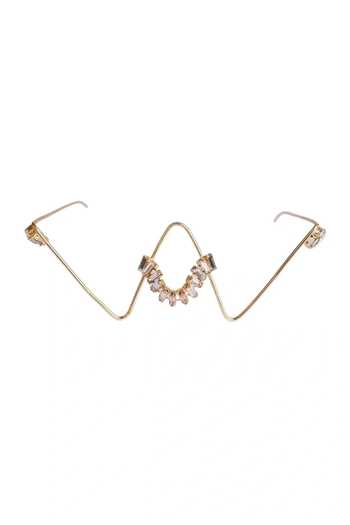 Shop_Vaidaan_Gold Stones Victoria Embellished Facelet _at_Aza_Fashions