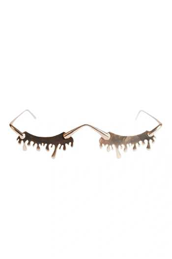 Shop_Vaidaan_Gold Drip Effect Facelet _at_Aza_Fashions