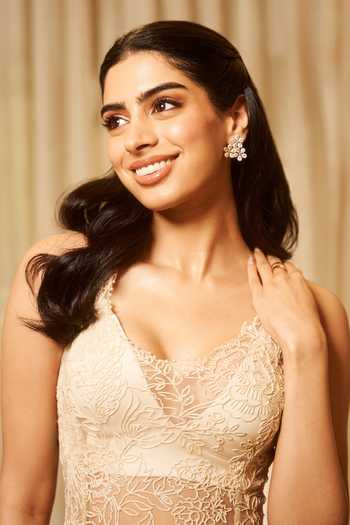 Shop_Varun Bahl_Beige Net Embroidery, Pearls, Tassels Embellished Peplum Kurta With Trouser _Online_at_Aza_Fashions