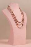 Buy_Anaash_Pink Pearls Triple Baroque Necklace _at_Aza_Fashions
