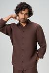 Buy_Honey&Me_Brown Linen The Espresso Shirt _at_Aza_Fashions