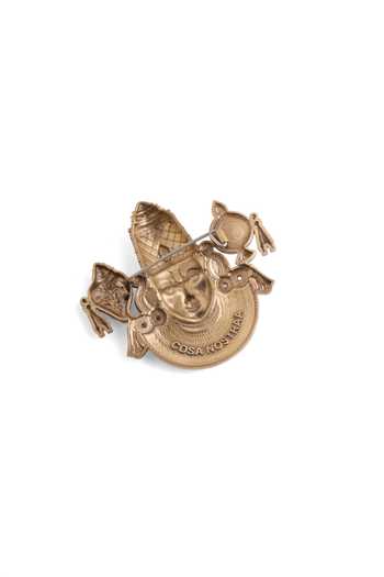 Cosa Nostraa_Gold Divine Balaji Heritage Brooch _Online_at_Aza_Fashions