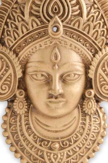 Shop_Cosa Nostraa_Gold Royal Goddess Majesty Brooch _Online_at_Aza_Fashions