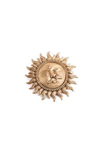 Cosa Nostraa_Gold Divine Sun Majesty Brooch _Online_at_Aza_Fashions