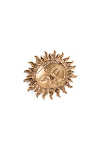 Buy_Cosa Nostraa_Gold Divine Sun Majesty Brooch _Online_at_Aza_Fashions