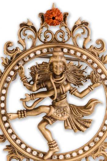 Shop_Cosa Nostraa_Gold Stones Sacred Nataraj Aura Brooch 