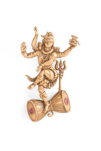 Buy_Cosa Nostraa_Gold Antique Carved Of Lapel Pin And Brooch _Online_at_Aza_Fashions