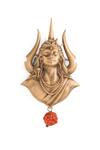 Buy_Cosa Nostraa_Gold Beads Antique Carved Lapel Pin And Brooch Set - 3 Pcs _Online_at_Aza_Fashions