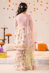 Shop_Jhambthreads_Multi Color Cotton, Net Embroidery Printed Kurta Sharara Set _at_Aza_Fashions