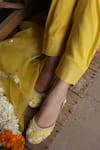 Shop_Apeksha Jain Label_Yellow Silk, Organza, Satin, Bemberg Zaalima Embroidered Kurta Dhoti Pant Set 