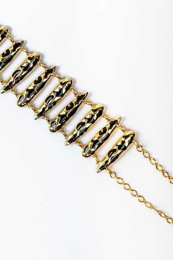 Bauble Bazaar_Black Wilderness Choker _at_Aza_Fashions