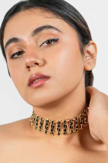 Buy_Bauble Bazaar_Black Wilderness Choker 