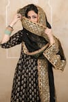 Buy_Gulabo Jaipur_Black Cotton, Cambric Embroidery, Zari Zeenat Marodi Handwork Anarkali Set 