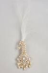 Buy_SALIL BHATIA_Gold Semi Precious Kundan And Pearl Feather Kalangi _at_Aza_Fashions