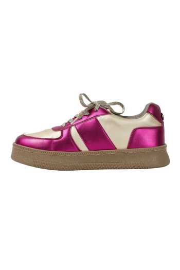 Buy_Sole Mates by Palak_Pink Fuschia Flash Sneakers _Online_at_Aza_Fashions