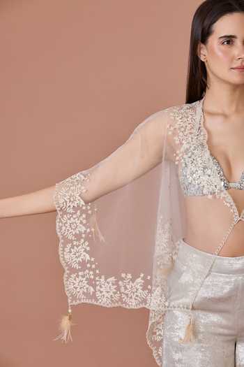 Dilnaz_Gold Foil Printing Palazzo _at_Aza_Fashions