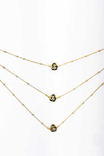 Shop_Bauble Bazaar_Black Twilight Hunt Layered Necklace _Online_at_Aza_Fashions