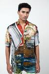 Buy_Triune_Multi Color Bemberg, Satin Ranthambore Safari Printed Shirt _at_Aza_Fashions