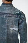 Buy_Triune_Blue Denim Peacock Panorama Print Shirt _Online_at_Aza_Fashions
