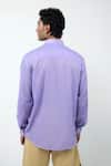 Shop_Triune_Lavender Muslin Lace Summer Wind Shirt _at_Aza_Fashions