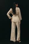 Shop_Twenty Nine_Ivory Silk, Crepe Embroidery Tonal Palazzo _at_Aza_Fashions